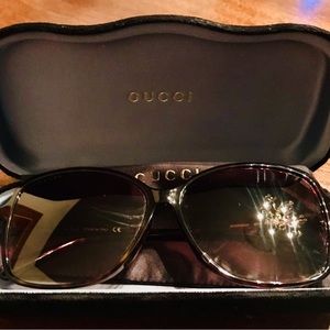 Authentic Gucci Ultra-Lightweight Limited Edition Havana Butterfly Sunglasses